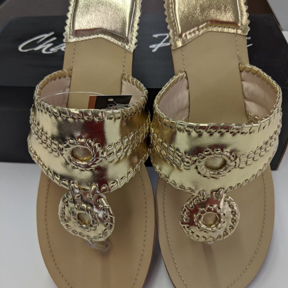 Metallic Sandals